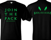 BLACKJADEDWOLF "ICONIC BK" BLACK TEES T-SHIRT